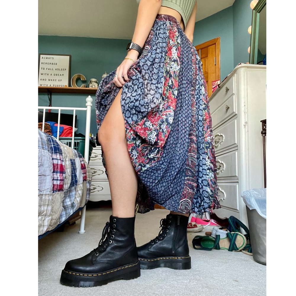 Boho vintage maxi skirt